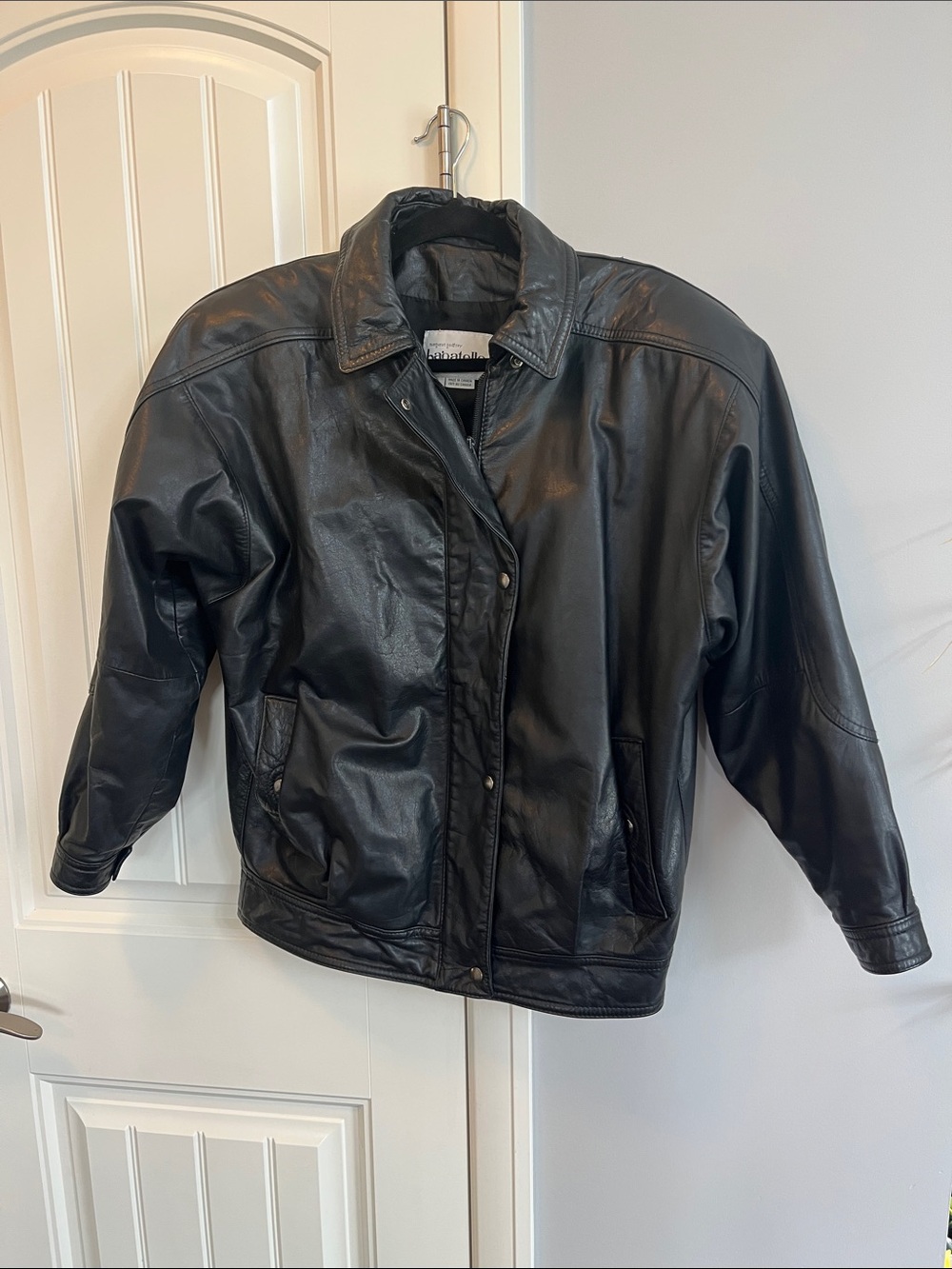 bagatelle Black Vintage Leather Jacket 4